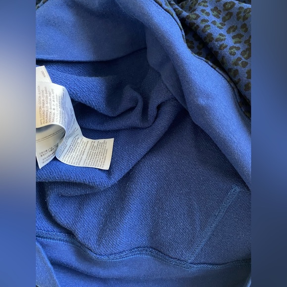 Women’s Levi’s Leopard Print Hoodie Sweatshirt - Blue - Picture 6 of 7
